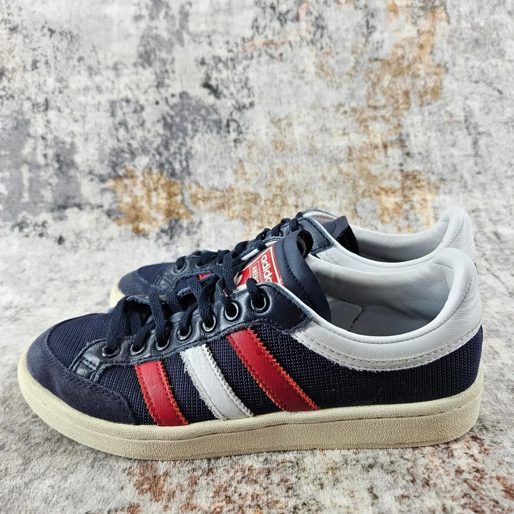 Adidas Americana Low Sneakers‎ Mens 7 Blue Red Suede Shoes EF2511 Legend Ink